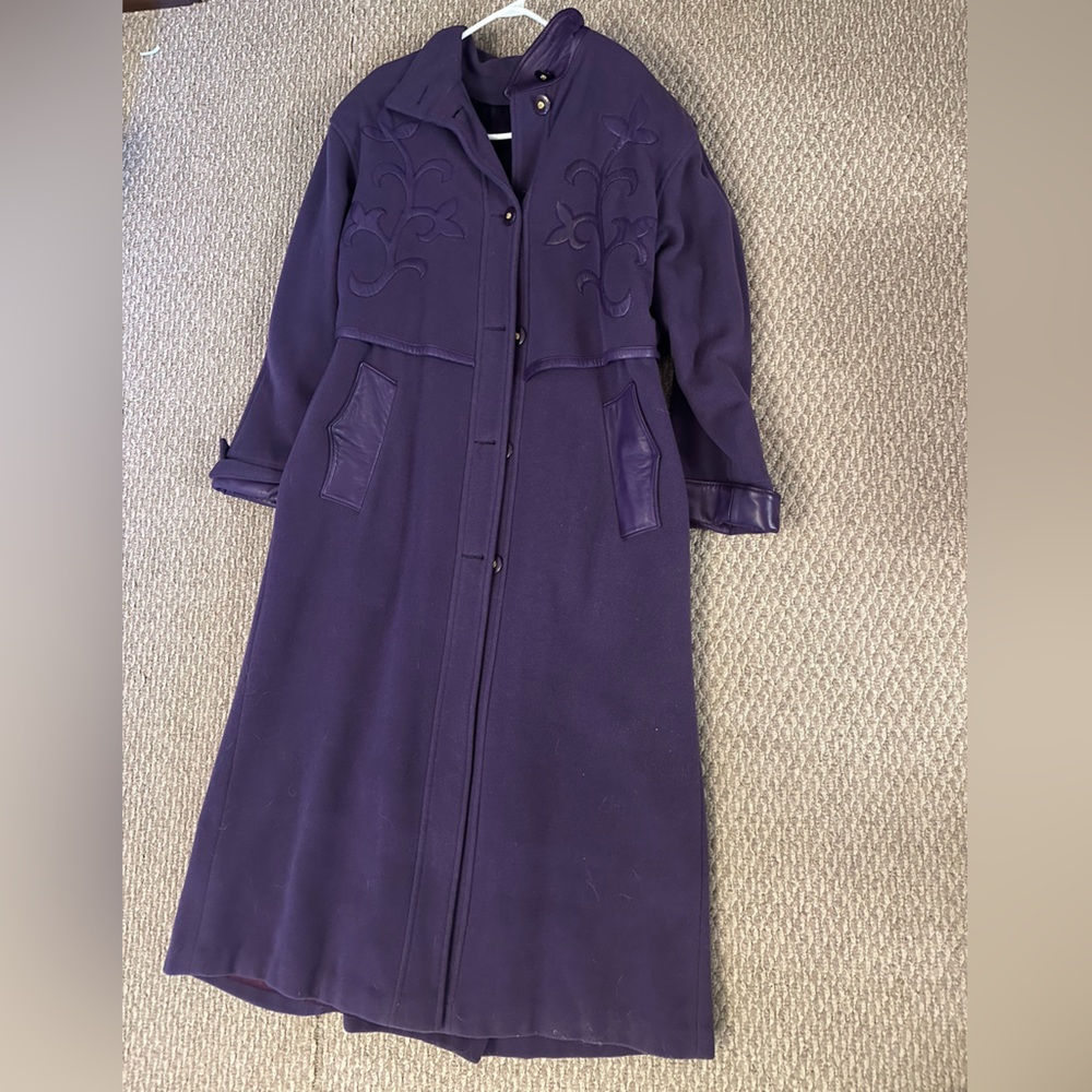 Women's Purple Pea Coat